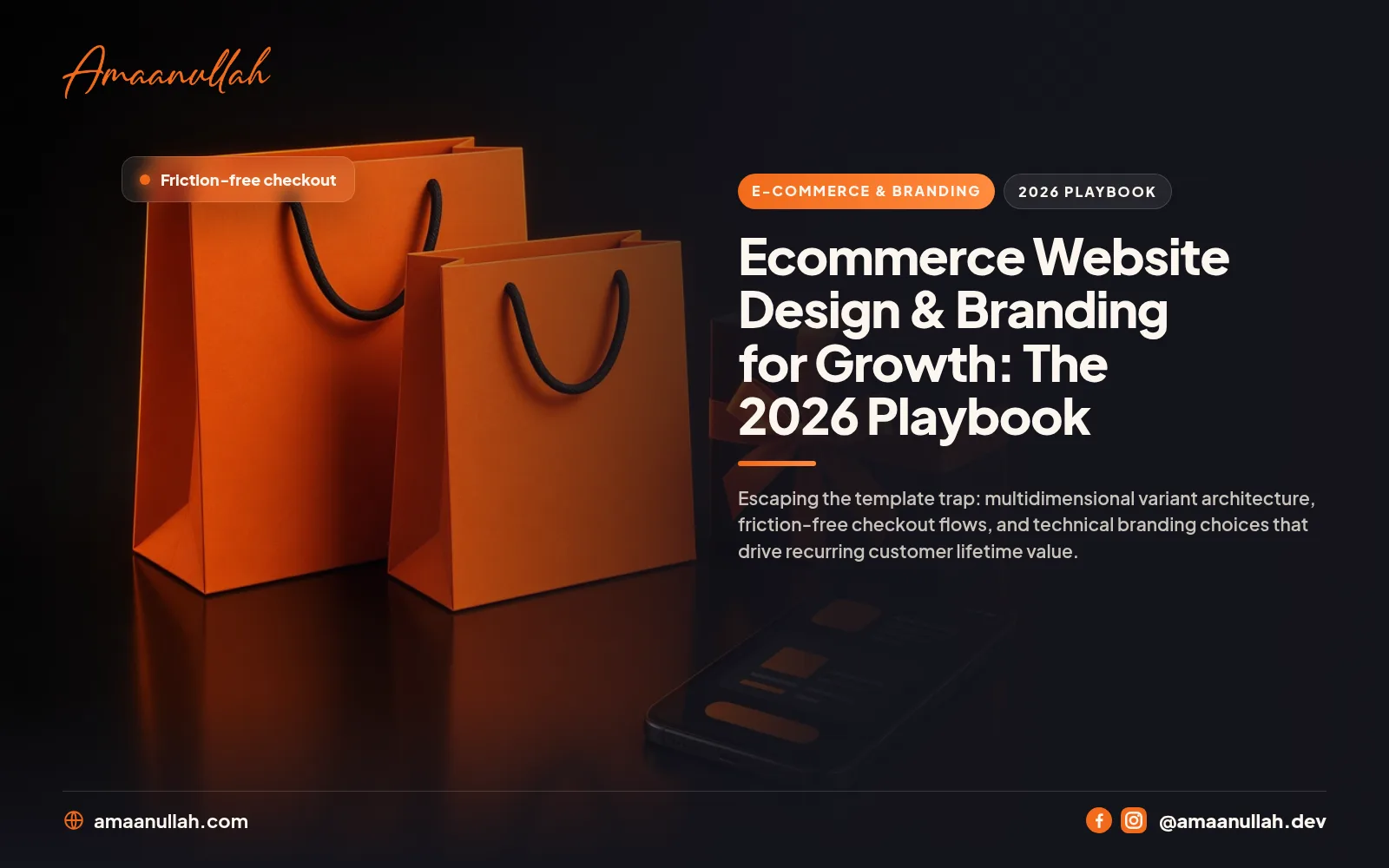 Ecommerce Website Design & Branding for Growth: The 2026 Playbook — cover image
