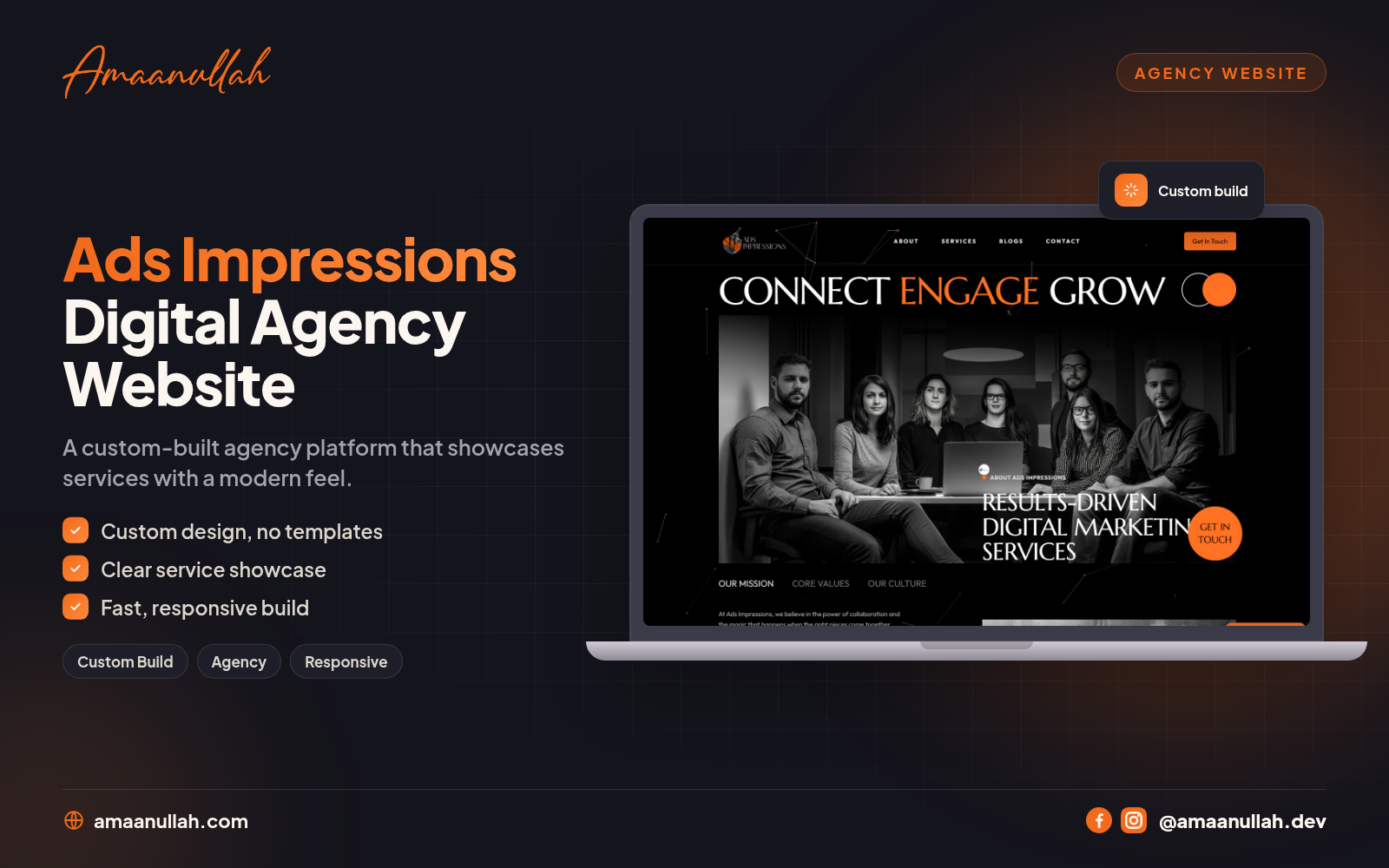 Adsimpressions – Custom Digital Agency Web Platform