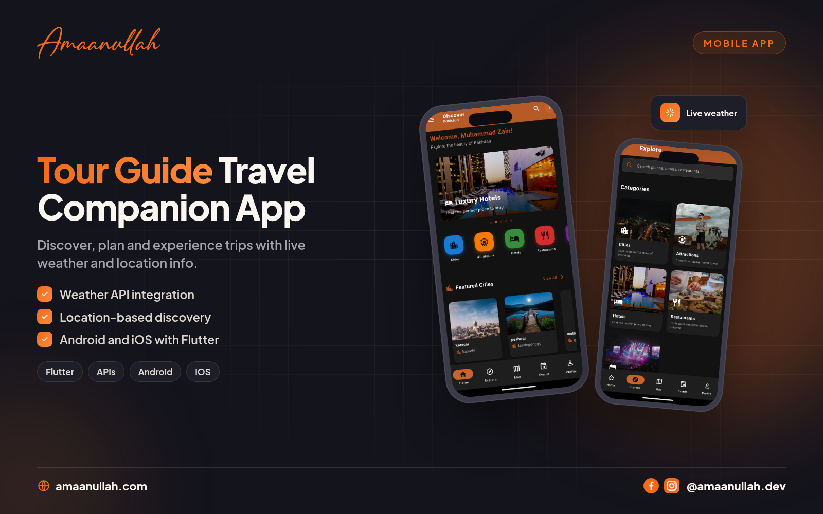 Tour Guide Mobile App – Explore Pakistan Travel Companion